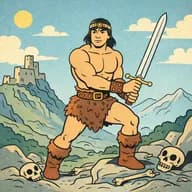 Illustration for the word Barbarian